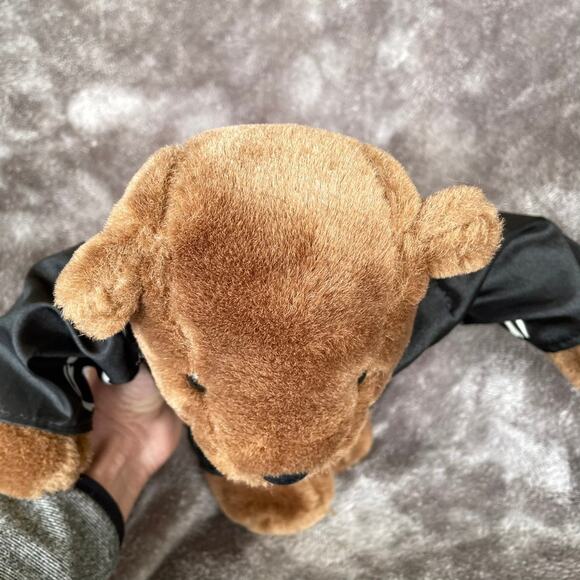 Vintage 1990s y2k Halloween Bear Nylon Skeleton Costume Plush Stuffed Toy - Picture 8 of 13